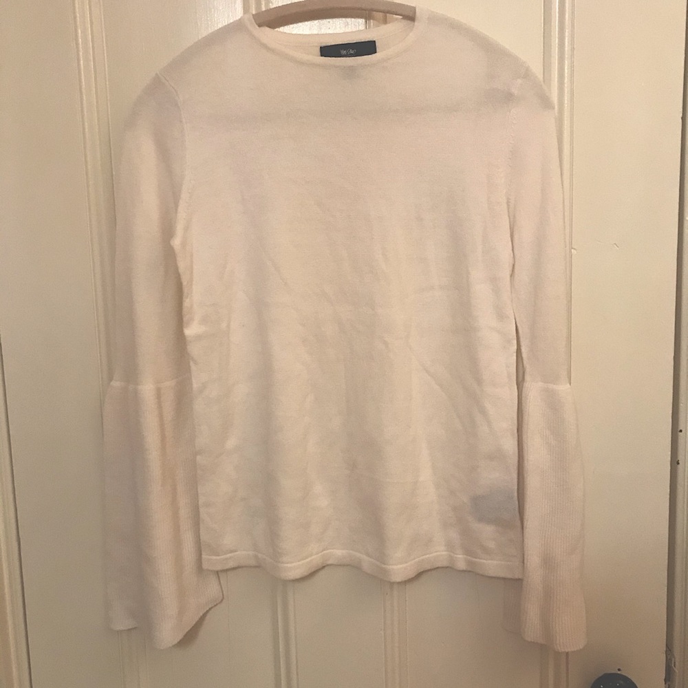 Wossimo White Sweater with flared sleeves (XS)